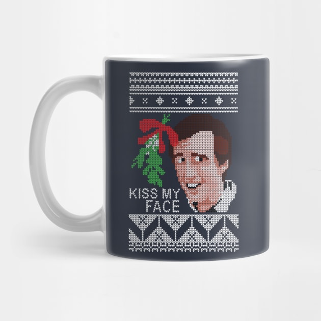 Christmas Alan Partridge Kiss My Face Mistletoe Knit by Nova5